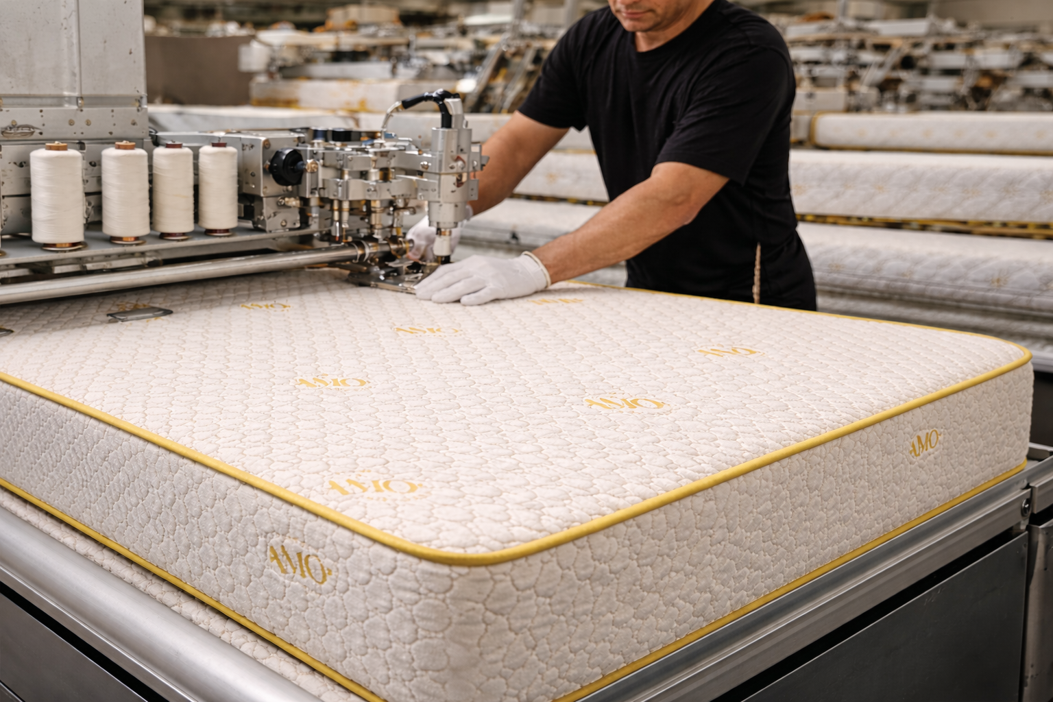 Load video: AMO Mattress manufacturing process